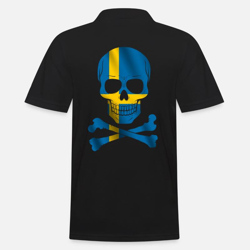 Drapeau de la Suède - Polo Homme - noir