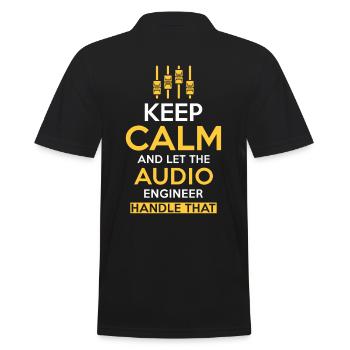 Audio Ingenieur Tontechniker Geschenk - Männer Poloshirt - Schwarz - Hinten - Kai (181cm)