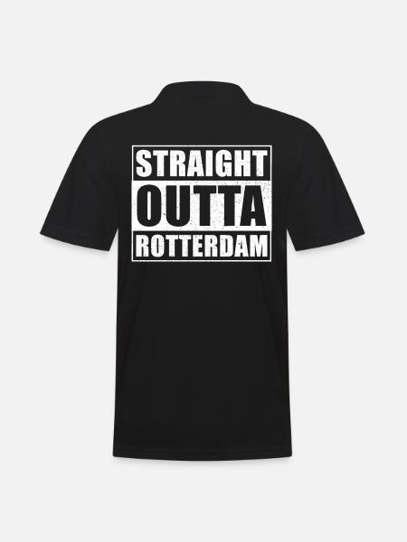 Straight outta Rotterdam - Men's Polo Shirt - black