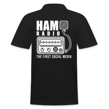 Radioamateur - Polo Homme - noir - Dos - Kai (181cm)