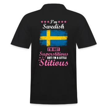 Swede Gift drôle en disant Suède - Polo Homme - noir - Dos - Kai (181cm)