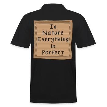 Dans la nature, tout est parfait - Polo Homme - noir - Dos - Kai (181cm)