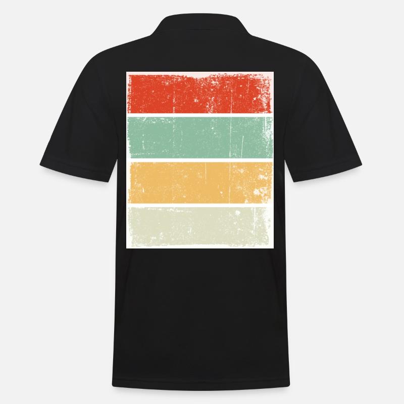 Rétro Arrière-plan Sunset Grunge - Polo Homme - noir