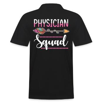 Doctor Team Women Group - Men's Polo Shirt - black - Back - Kai (181cm)