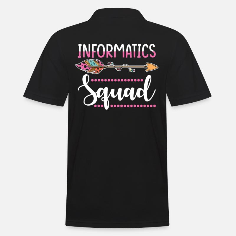 Informatikerin - Männer Poloshirt - Schwarz