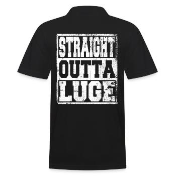 Luge disant drôle - Polo Homme - noir - Dos - Kai (181cm)