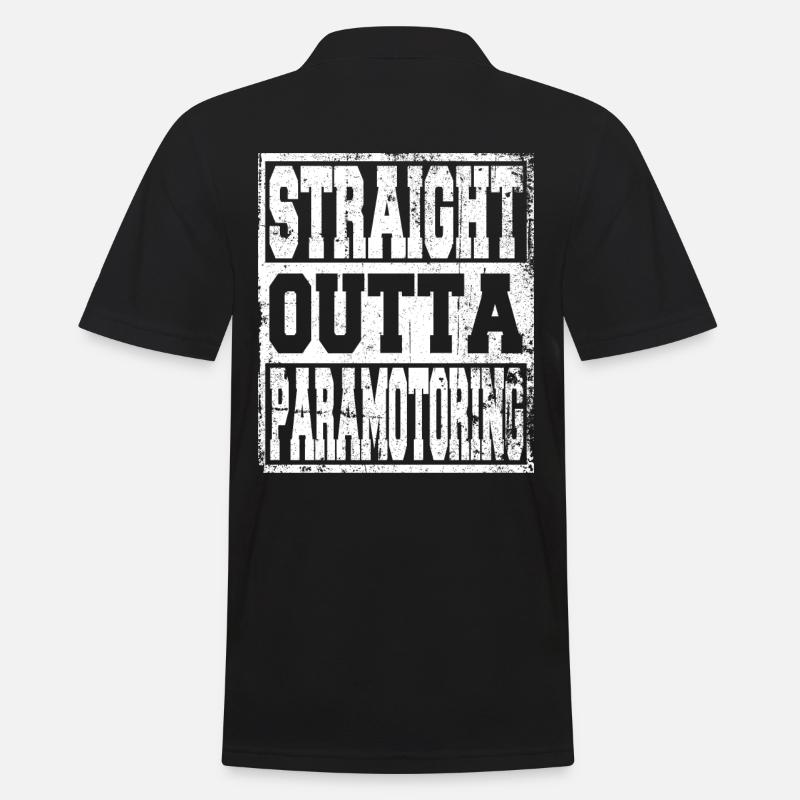 Paramotoring saying funny - Men's Polo Shirt - black