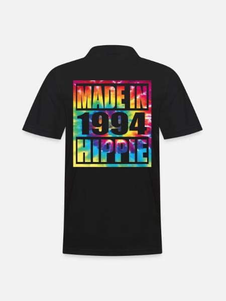 Hippie Birthday 1994 - Männer Poloshirt - Schwarz