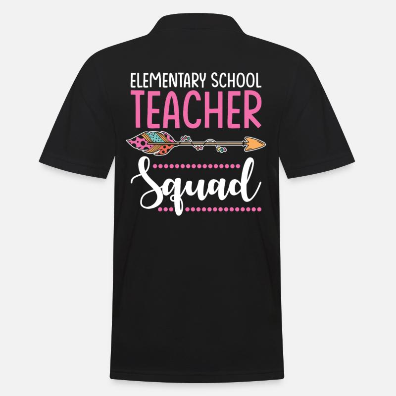 elementary school teacher group - Men's Polo Shirt - black