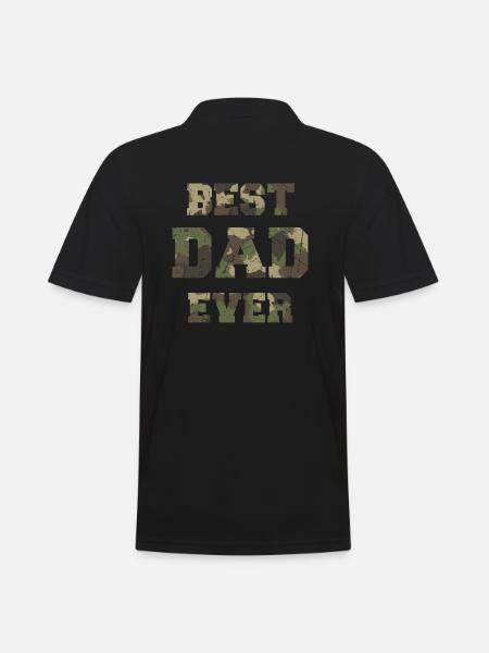 Best Dad Ever - Men's Polo Shirt - black