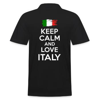 Restez calme et aimez l’Italie - Polo Homme - noir - Dos - Kai (181cm)