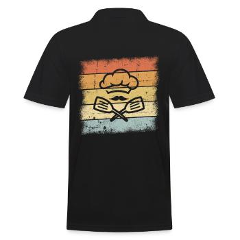 Cadeau cook - Polo Homme - noir - Dos - Kai (181cm)