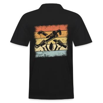 Plombier - Polo Homme - noir - Dos - Kai (181cm)
