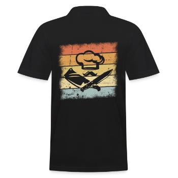 Tenue de chef - Polo Homme - noir - Dos - Kai (181cm)