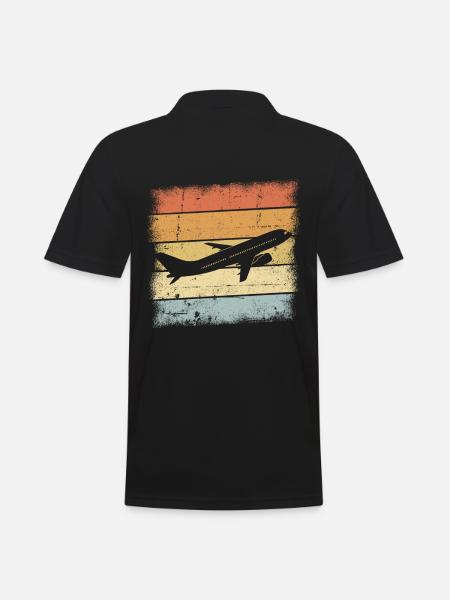 Pilot Gift - Men's Polo Shirt - black