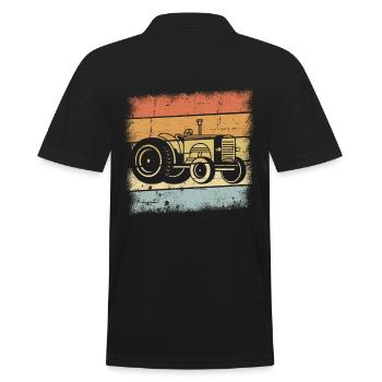 Tracteur - Polo Homme - noir - Dos - Kai (181cm)