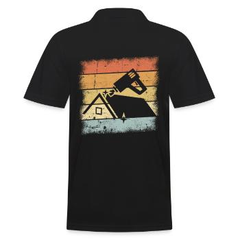 Couvreur - Polo Homme - noir - Dos - Kai (181cm)