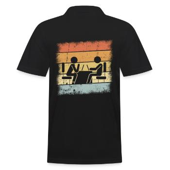 Therapeuten Geschenk - Männer Poloshirt - Schwarz - Hinten - Kai (181cm)