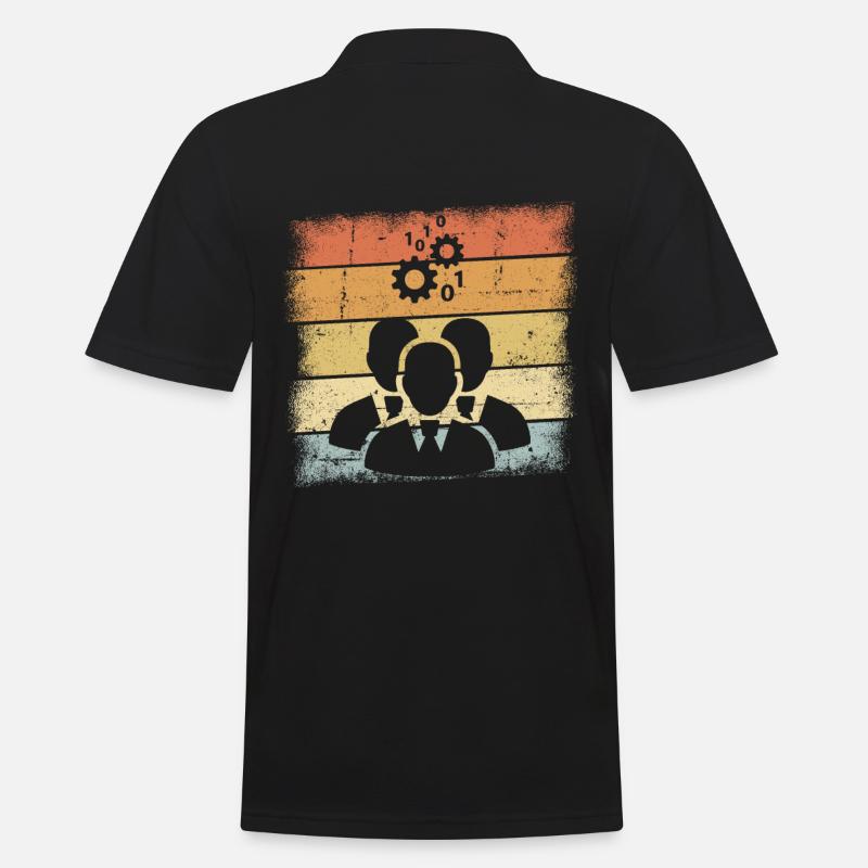 Responsable informatique - Polo Homme - noir