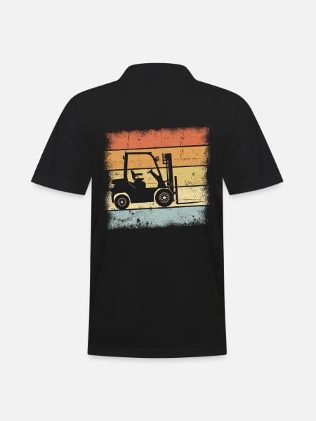 Forklift - Men's Polo Shirt - black