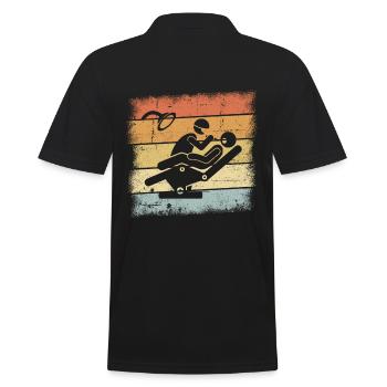 Zahnarzt - Männer Poloshirt - Schwarz - Hinten - Kai (181cm)