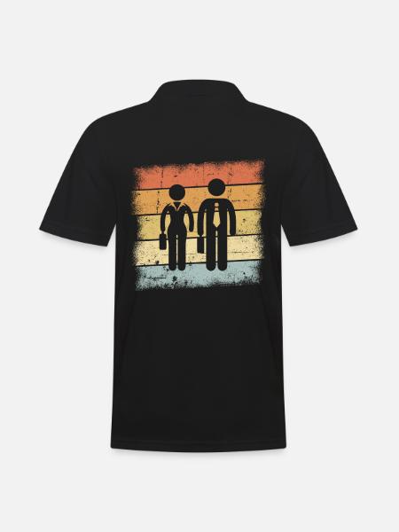 Sozialarbeiter - Männer Poloshirt - Schwarz