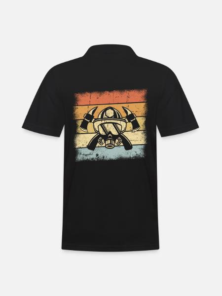 Fire Brigade Gifts - Men's Polo Shirt - black