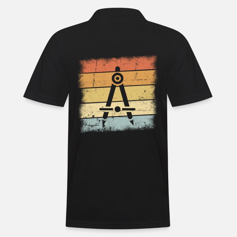 Zirkel - Männer Poloshirt - Schwarz