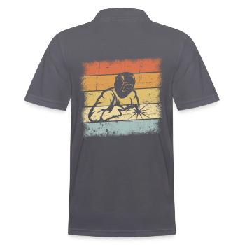 Conception de soudeur - Polo Homme - charbon - Dos - Nico (186cm)