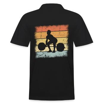 Cadeau haltérophile - Polo Homme - noir - Dos - Kai (181cm)