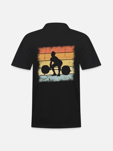 Weightlifter Gift - Men's Polo Shirt - black