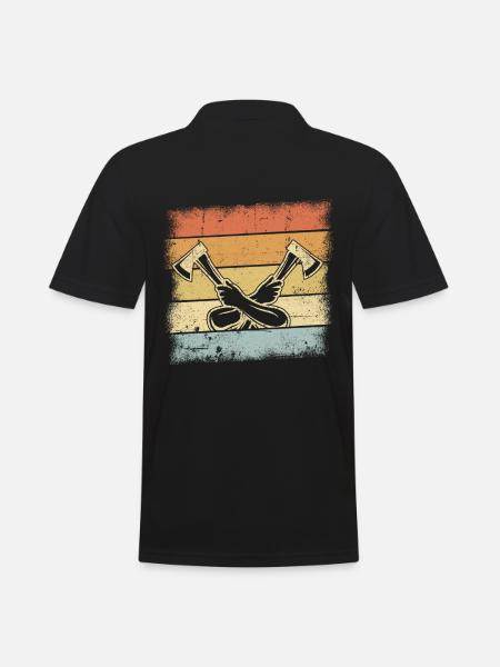 Lumberjack Gifts - Men's Polo Shirt - black