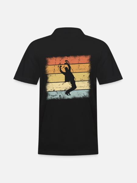 Dancing Sunset - Men's Polo Shirt - black
