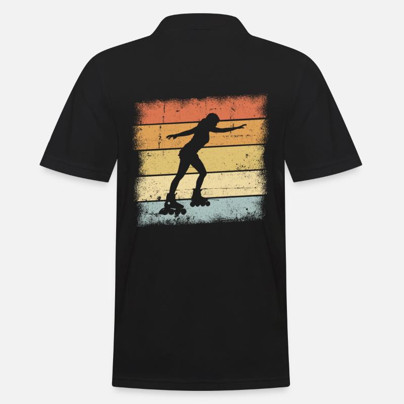 Roller Derby - Männer Poloshirt - Schwarz
