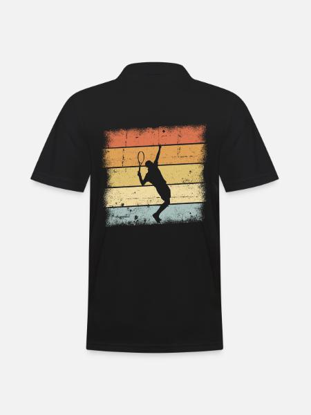 Tennis player - Men's Polo Shirt - black