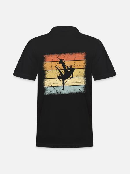 Breakdancer Retro Design - Men's Polo Shirt - black