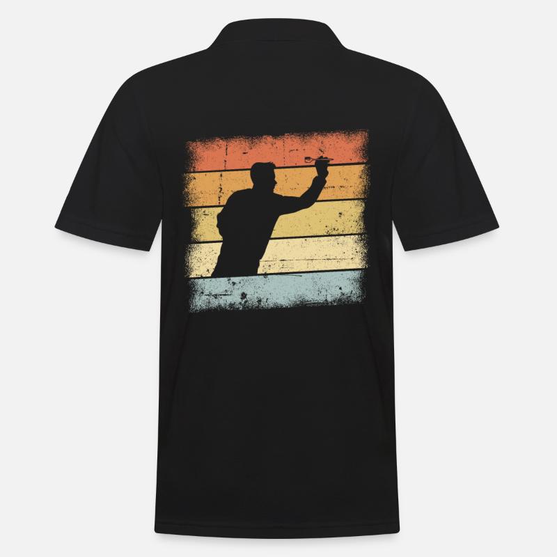 Dart Geschenk - Männer Poloshirt - Schwarz