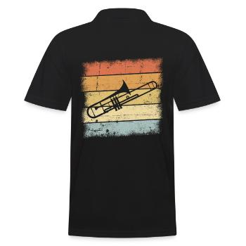 Trombone Instrument - Polo Homme - noir - Dos - Kai (181cm)