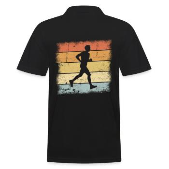 Coucher de soleil de jogging - Polo Homme - noir - Dos - Kai (181cm)