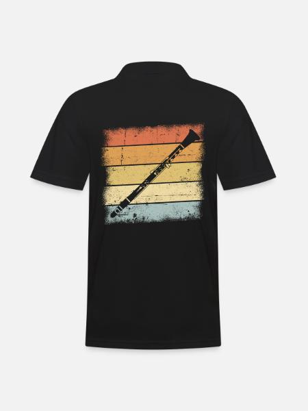 Clarinet - Men's Polo Shirt - black