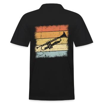 Instrument de trompette - Polo Homme - noir - Dos - Kai (181cm)
