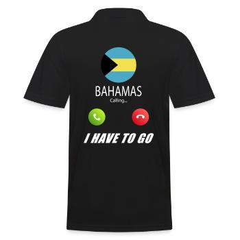 Les Bahamas appellent les drapeaux lusiger en disant - Polo Homme - noir - Dos - Kai (181cm)