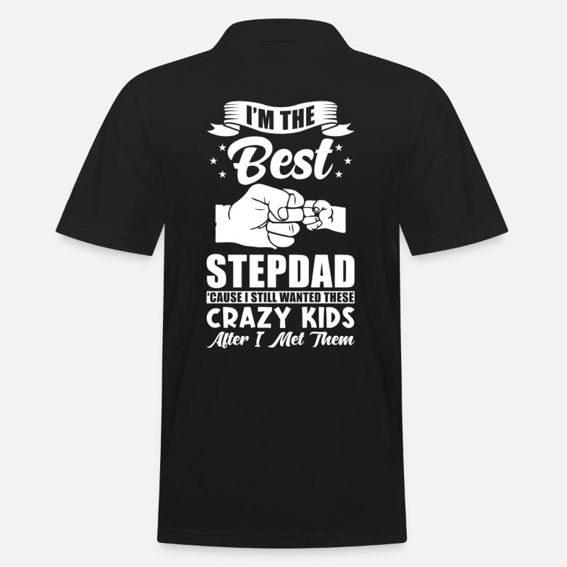 Stepdad best stepfather - Men's Polo Shirt - black