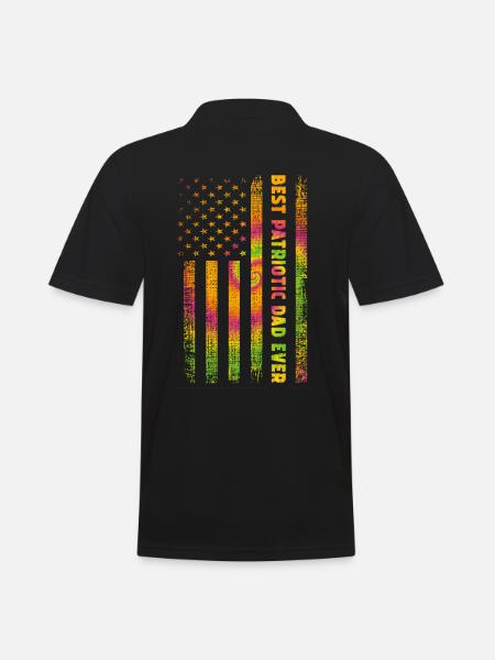 Father Patriot USA - Men's Polo Shirt - black