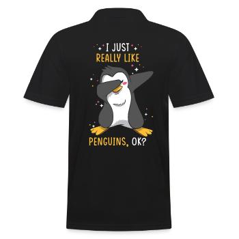 Penguin Love Penguin Dicton - Polo Homme - noir - Dos - Kai (181cm)