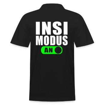 INSI MODUS - Männer Poloshirt - Schwarz - Hinten - Kai (181cm)