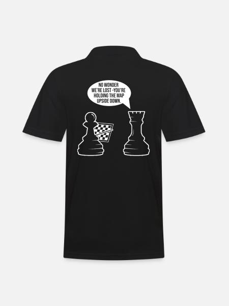 Chess Chess Pieces hess Meme - Men's Polo Shirt - black