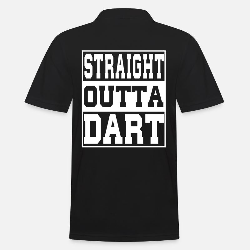 Dart Spruch lustig - Männer Poloshirt - Schwarz