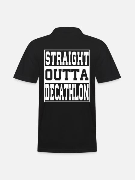 Décathlon dit drôle - Polo Homme - noir
