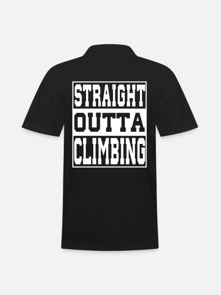 Climbing saying funny - Men's Polo Shirt - black